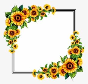 Sunflower Frame Transparent Background, HD Png Download, Free Download