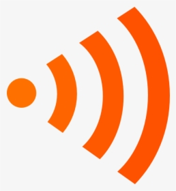 Wifi Logo Right Clip Art - Orange Wifi Icon Png, Transparent Png, Free Download