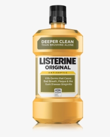 Listerine® Original Antiseptic Mouthwash - Listerine Cool Mint Zero Alcohol, HD Png Download, Free Download