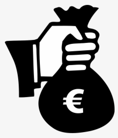 Money Bag Silhouette Png, Transparent Png, Free Download