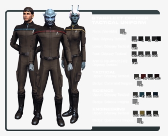 02 ] - Star Trek Online Maco Uniform, HD Png Download, Free Download