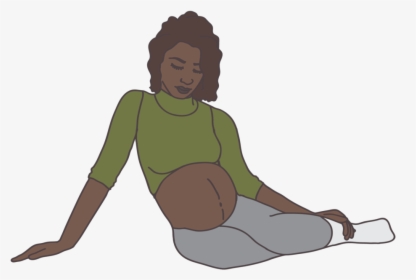 6 Pregnant People-06 - Sitting, HD Png Download, Free Download