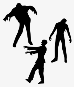 Zombies - Walking Dead Zombie Silhouette, HD Png Download, Free Download