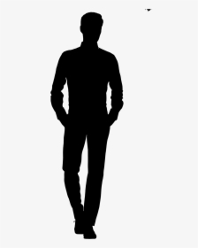 Man Silhouette Png Free Download - Silhouette Man Standing Png, Transparent Png, Free Download