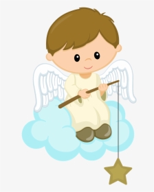 Rosary Clipart Christening Boy - Baby Angel Clipart Png, Transparent Png, Free Download