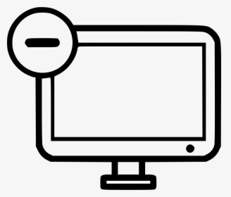 Screen Minus Remove Computer Desktop Monitor - Transparent Computer Setting Icon, HD Png Download, Free Download