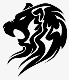 Lion Head Vector Png Download - Lion Head Tribal Tattoo Design, Transparent Png, Free Download