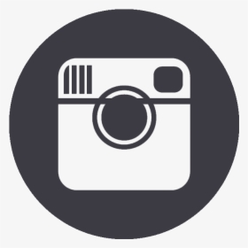 Round Instagram Black And White Logo