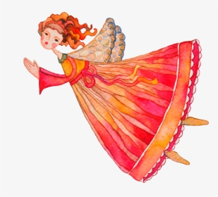 My Watercolor Illustration - Transparent Watercolour Angel, HD Png Download, Free Download