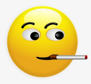 Smoking Smiley Pic - Cigarette Smiley, HD Png Download, Free Download