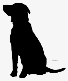 Black Dog Clipart Png Dog Silhouette - Silhouette Dog Clipart Black And White, Transparent Png, Free Download