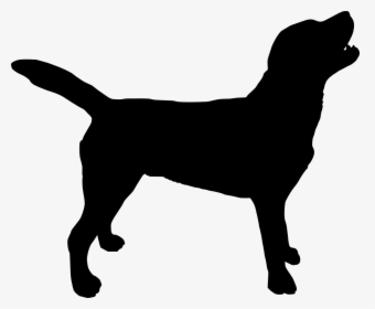 Dog Silhouette Png Free - Transparent Background Dog Silhouette, Png Download, Free Download