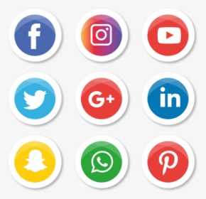 Vector Free Media Icons Set Logo Illustrator Png And - Facebook Instagram Youtube Logo Png, Transparent Png, Free Download