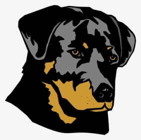Transparent Dog Head Png - Rottweiler Clipart, Png Download, Free Download