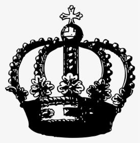 Transparent Crown Clip Art - Queen Crown Png Black And White, Png Download, Free Download