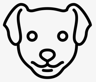 Dog Head Png - Line Drawing Dog Head, Transparent Png, Free Download