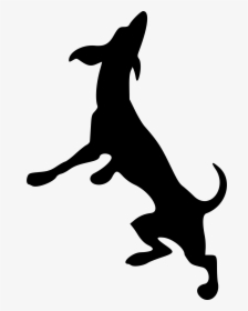 Transparent Dog Head Silhouette Png - Dog Playing Silhouette Png, Png Download, Free Download