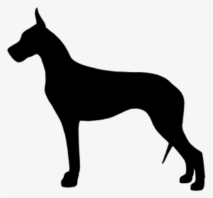 Silhouette Images At Getdrawings - Silhouette Great Dane Clipart, HD Png Download, Free Download
