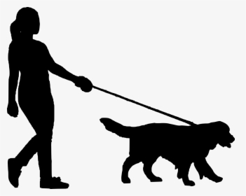 Walking Dog Silhouette Png, Transparent Png, Free Download