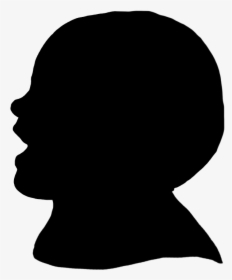Laughing Toddler Silhouette - Side View Face Shadow, HD Png Download, Free Download