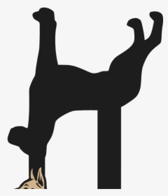 Dog Silhouette Physical Fitness Black, HD Png Download, Free Download