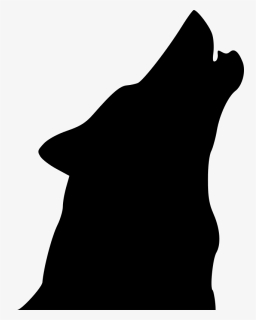 Wolf, Head, Silhouette, Face, Call, Howling, Howl - Howling Wolf Head Silhouette, HD Png Download, Free Download