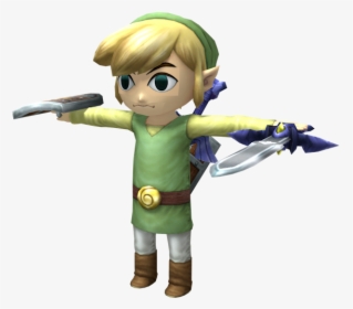 Download Zip Archive - Toon Link With Gun, HD Png Download, Free Download