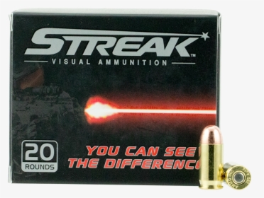 380 Auto Ammunition Streak 380100tmc-strk 100 Grain - Bullet, HD Png Download, Free Download
