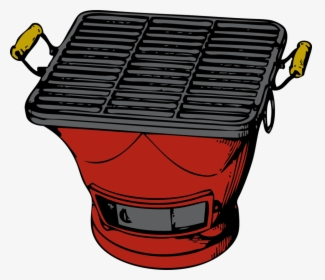 Grill, Red, Barbecue, Steak, Roast, Charcoal, Cook - Grill Clip Art, HD Png Download, Free Download