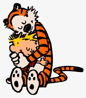 Transparent Cuddle Png - Calvin And Hobbes Png, Png Download, Free Download