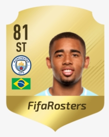 The Premier League"s Best Talent And Brazil"s - Gabriel Jesus Fifa 18 Card, HD Png Download, Free Download