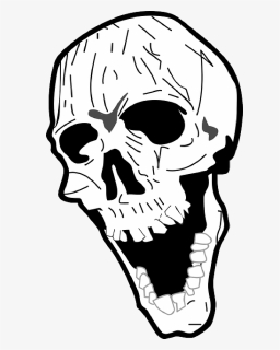 Skull, Nasty, Laughing, Bone, Death"s Head, Death - Sideways Skull, HD Png Download, Free Download