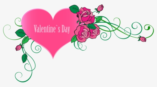 Happy Valentine"s Day Heart With Roses Transparent - Valentina Igoshina, HD Png Download, Free Download