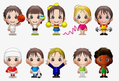 Chibi Kids, Sports, Chibi, Boy, Ball, Character, Young - Child Chibi, HD Png Download, Free Download