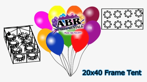 20 X 40 Frame Tent - Balloon, HD Png Download, Free Download