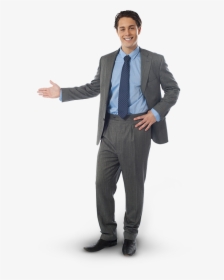 Businessman Presenting, HD Png Download, Free Download