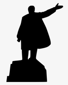 Monument Lenin Politic Politics Communism - Statue Of Lenin Silhouette, HD Png Download, Free Download