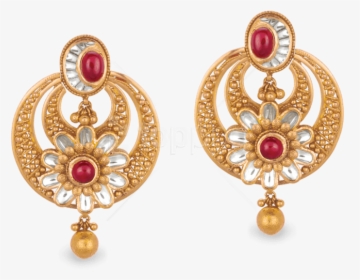 Gold Earring Png - Earring Png, Transparent Png, Free Download