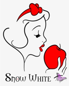 Transparent White Snow Png - Snow White Apple Silhouette, Png Download, Free Download