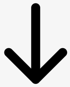 White Down Arrow Png - White Down Arrow Logo, Transparent Png, Free Download