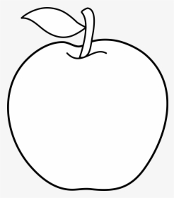 Apple Tree Clipart - Apple Fruit Clipart Black And White, HD Png Download, Free Download