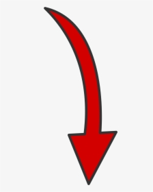 Red Curved Arrow Png, Transparent Png, Free Download