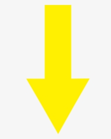 Yellow Arrow Down - Yellow Down Arrow Png, Transparent Png, Free Download