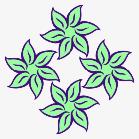 Lavender Clipart Leaf - Flower Clipart B W, HD Png Download, Free Download