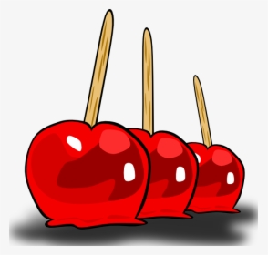 Candied Apples Clip Art At Clker - Candy Apple Clip Art, HD Png Download, Free Download