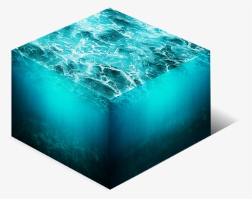 Isometric Water Cube 3d Cross Section Png Stock Photo - Water Cross Section Png, Transparent Png, Free Download