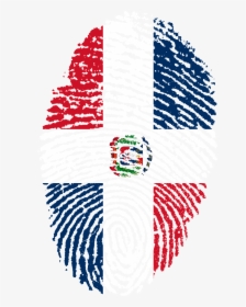 Dominican Republic Flag Fingerprint Free Picture - Challenges Of Digital India, HD Png Download, Free Download