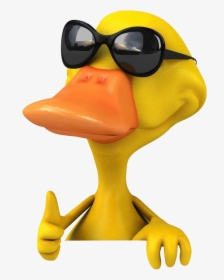 Bath-toy - Duck With Sunglasses, HD Png Download, Free Download