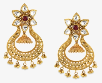 Gold Necklace Designs By Png - Earring Gold Jewellery Design, Transparent Png, Free Download