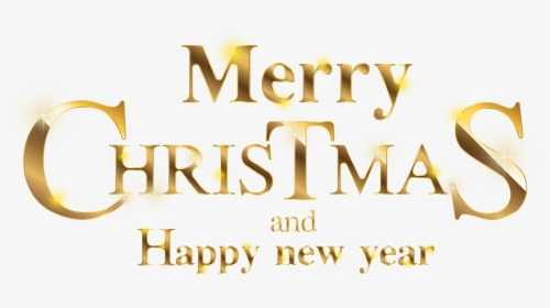 Transparent Gold Christmas Clipart - Merry Christmas And Happy New Year 2019 Png, Png Download, Free Download